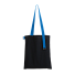Шоппер Superbag black (чёрный с голубым)