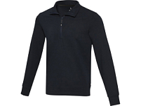 Tin унисекс-свитер с молнией на четверть из переработанных материалов Aware™ - Темно - синий