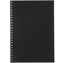 Блокнот Salvador в клетку, черный