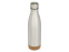 Бутылка для воды Cove из нержавеющей стали с двойными стенками и вакуумной изоляцией, объемом 500 мл, с пробковыми деталями - Matted silver