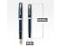 Перьевая ручка Parker Sonnet Blue Subtle CT, перо: F, цвет чернил: black, в подарочной упаковке