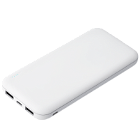 Внешний аккумулятор с подсветкой Luce 10000 mAh, белый Внешний аккумулятор с подсветкой Luce 10000 mAh, белый