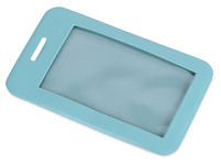 Чехол для пропуска Weekend из ПВХ, голубой