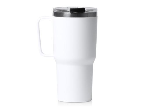 Термокружка Кенчер с двойными стенками из нержавеющей стали 304 и полипропилена, белый