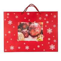 Пакет малый  RED WONDER размер 32 x 27 x 11 см, , красный