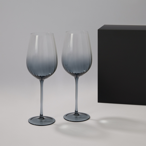 Подарочный набор 2 бокала для вина Мансера (Mancera) в черной коробке