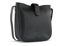 Сумка женская BUGATTI Elsa, чёрная, воловья кожа/полиэстер, 29х8х27 см Сумка женская BUGATTI Elsa, чёрная, воловья кожа/полиэстер, 29х8х27 см