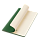 Блокнот Alpha slim, зеленый