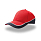 Бейсболка "Racing", 6 клиньев, застёжка на липучке, красный
