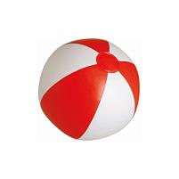 SUNNY Мяч пляжный надувной; бело-красный, 28 см, ПВХ, белый, красный