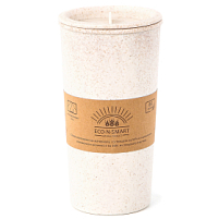 Термостакан с двойной стенкой Flathat из пшеничного волокна, Бежевый