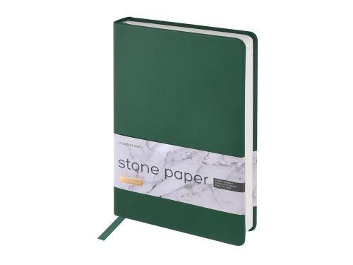 Ежедневник с каменной бумагой недатированный А5 Carrara, зеленый