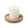 Свеча с подсвечником, древесный