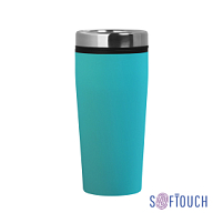 Термостакан "Европа", покрытие soft touch, 0,5 л., синий