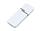 Флешка промо прямоугольной формы c оригинальным колпачком, 64 Гб, белый