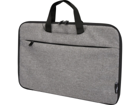 Эко- чехол для ноутбука Libra 2 в 1 из переработанного пластика, серый яркий