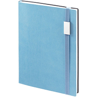 Ежедневник Vivian Metal, недатированный, голубой