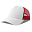 Бейсболка RAPPER COTTON-S, 5 клиньев, пластиковая застёжка, белый, красный