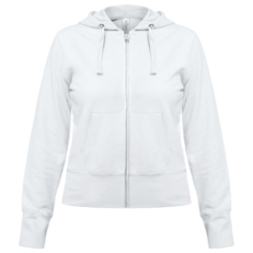 Толстовка женская Hooded Full Zip белая