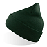 Шапка вязаная  двойная Wind-S, темно-зелёный