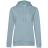 Толстовка с капюшоном женская BNC Inspire (Organic), серо-голубая