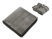 Плед Wave флисовый, серый