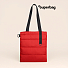 Шоппер Superbag Bubble, с кнопкой (красный с черным)