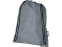 Рюкзак со шнурком Oriole из переработанного ПЭТ, серый