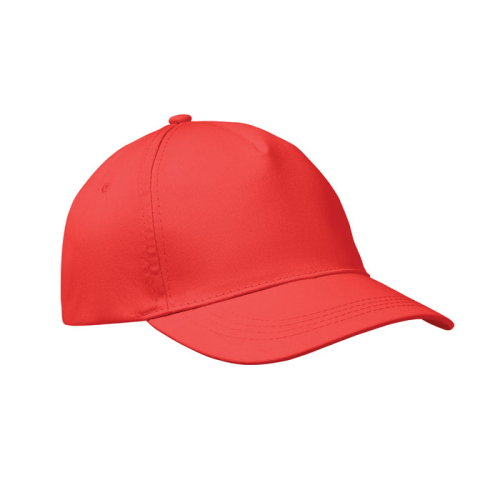 5 panel baseball cap, красный