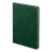 Ежедневник недатированный Muse, зеленый, А5, с декоративной коричневой полосой, блок в линейку, зеленый