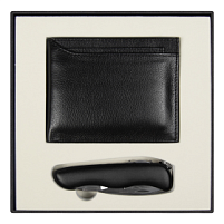 Набор подарочный Solution Superior Duo (кошелек с картхолдером, Чёрный