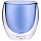 Стакан с двойными стенками Glass Bubble, синий