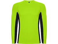 Футболка Shanghai  мужская с длинным рукавом, неоновый зеленый/черный
