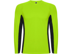 Футболка Shanghai  мужская с длинным рукавом, неоновый зеленый/черный
