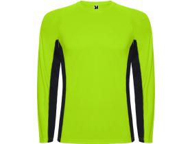 Футболка Shanghai  мужская с длинным рукавом, неоновый зеленый/черный