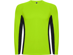 Футболка Shanghai  мужская с длинным рукавом, неоновый зеленый/черный