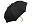 Зонт-трость «Okobrella» с деревянной ручкой и куполом из переработанного пластика, цвет: черный