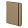 Ежедневник недатированный Shady, А5,  светло-коричневый, кремовый блок в линейку, коричневый обрез, светло-коричневый