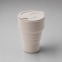 Силиконовый складной стакан GoCup, бежевый
