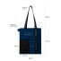 Шоппер Superbag Color (темно-синий с чёрным)