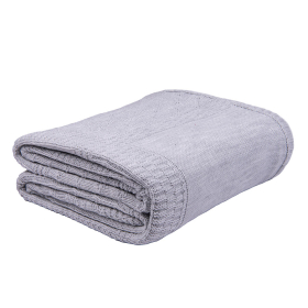 Плед LYKKE MIDI, серый, шерсть 30%, акрил 70%, 150*200 см, серый