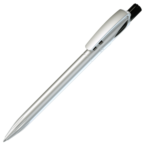 TWIN SILVER, ручка шариковая, черный, серебристый