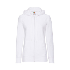 Толстовка женская без начеса LADIES LIGHTWEIGHT HOODED SWEAT 240, белый