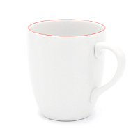 Кружка фарфоровая 300 см3 челси, Красный