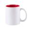 Кружка KULMER, керамика, белый, красный