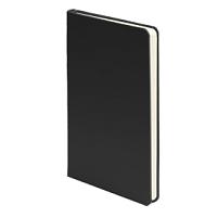 Ежедневник недатированный SIMPLY FIRM, А5,  черный, кремовый блок, в линейку, черный