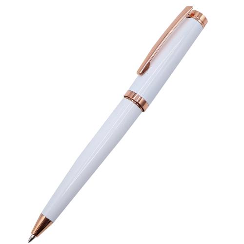 Ручка металлическая Betty, Белый/розовое золото