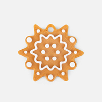 Мини-подвеска «Пряник», 3D-печать на заказ, снежинка