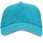 Бейсболка 5-панельная ERIS, Бирюзовый
