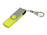 Флешка с поворотным механизмом, c дополнительным разъемом Micro USB, 16 Гб, желтый